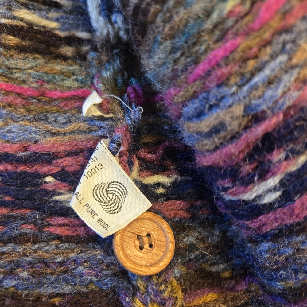 L.L. Bean Wool Sweater Sheep And Geese Animal SIZE LARGE VINTAGE (Few FLAWS)RARE - Picture 4 of 12